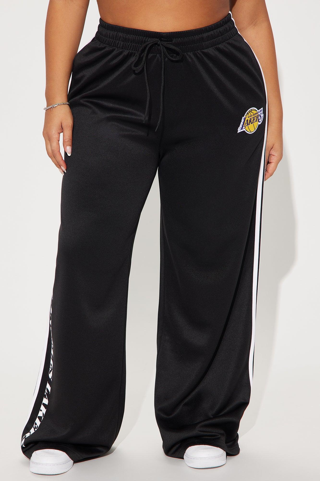 Lakers Halftime Wide Leg Pant - Black Product Image