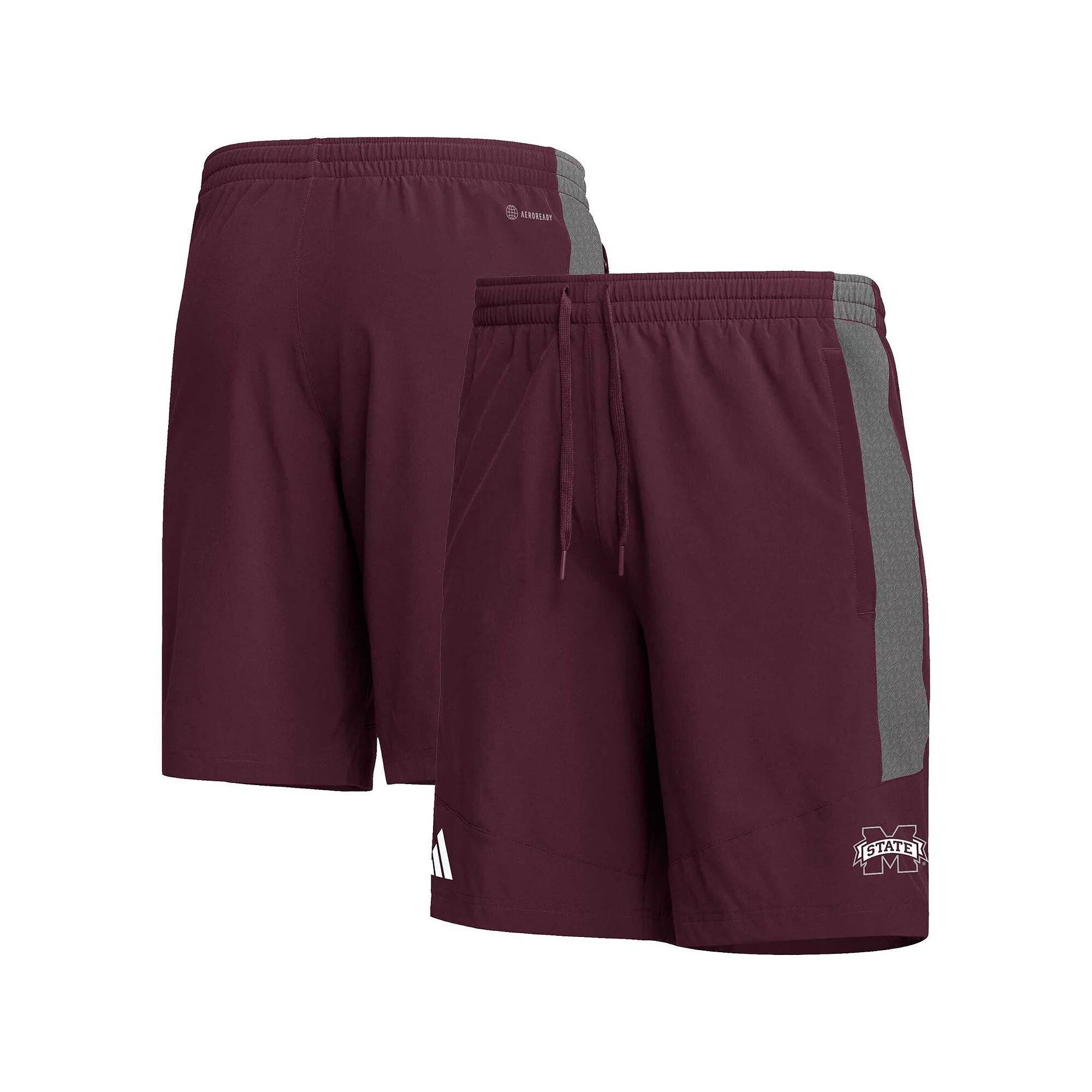 Men's adidas Maroon Mississippi State Bulldogs AEROREADY Shorts, Size: 2XL, Mst Red Product Image