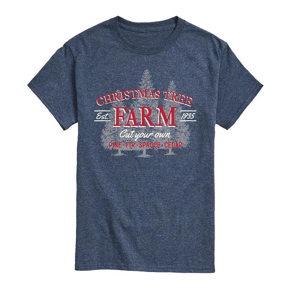 Men's Christmas Tree Farm Sign Tee, Size: XL, Black Product Image