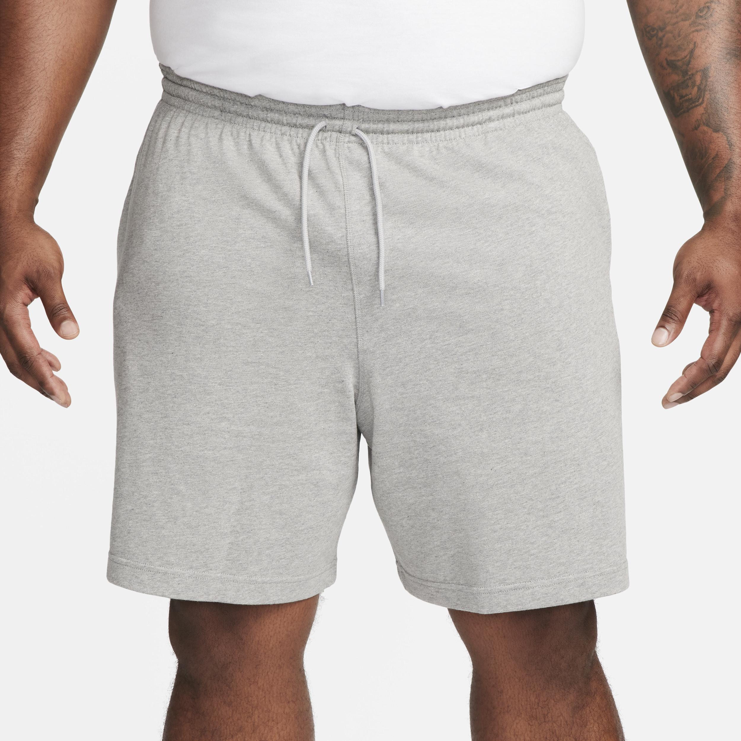 Big & Tall Nike Club Knit Shorts, Men's, Size: 3XL Tall, Black White Product Image