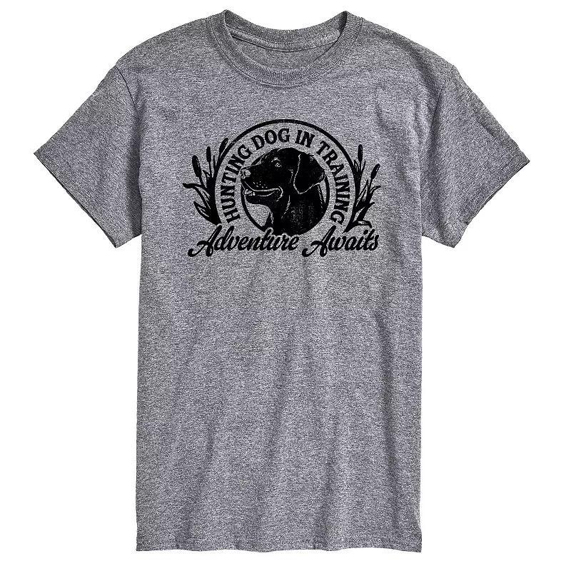 Big & Tall Hunting Dog In Training Adventure Awaits Graphic Tee, Mens Grey Gray Product Image