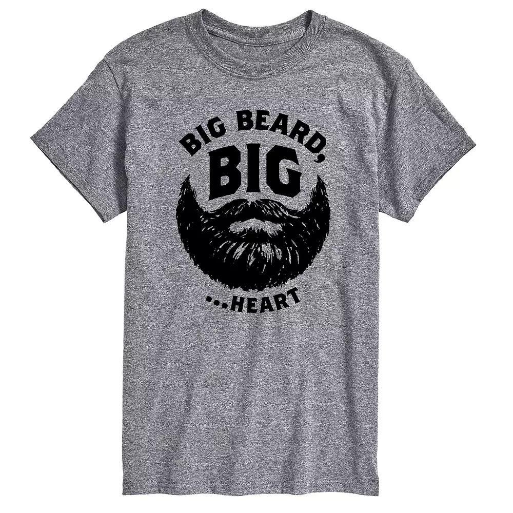 Big & Tall Big Beard Big Heart Graphic Tee, Mens Product Image