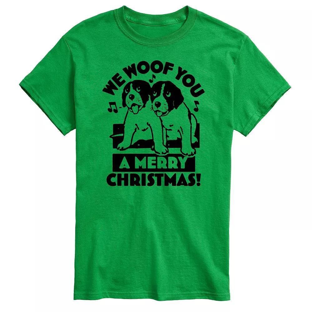 Big & Tall We Woof You Merry Christmas Graphic Tee, Mens Product Image