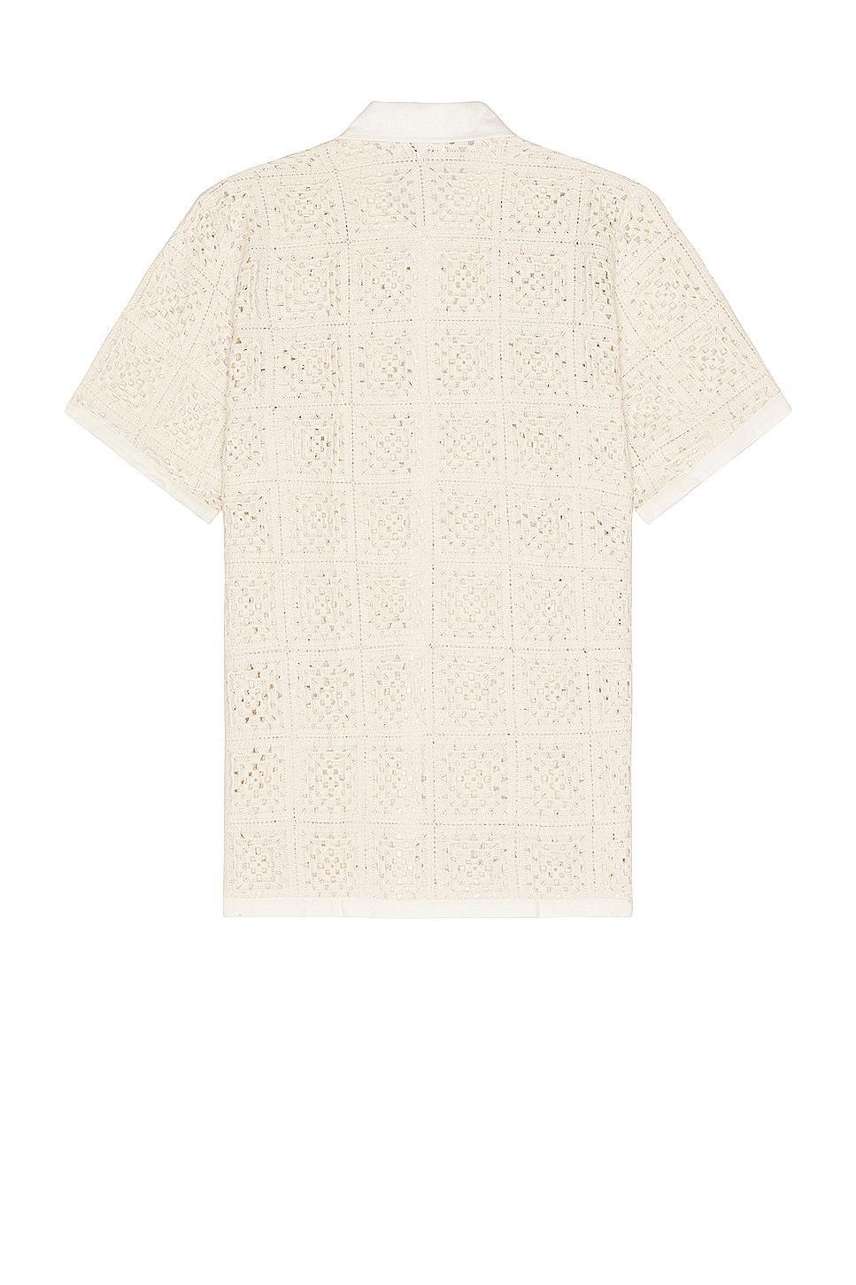 Agua Bendita Jared Shirt in Cream. Size S. Product Image