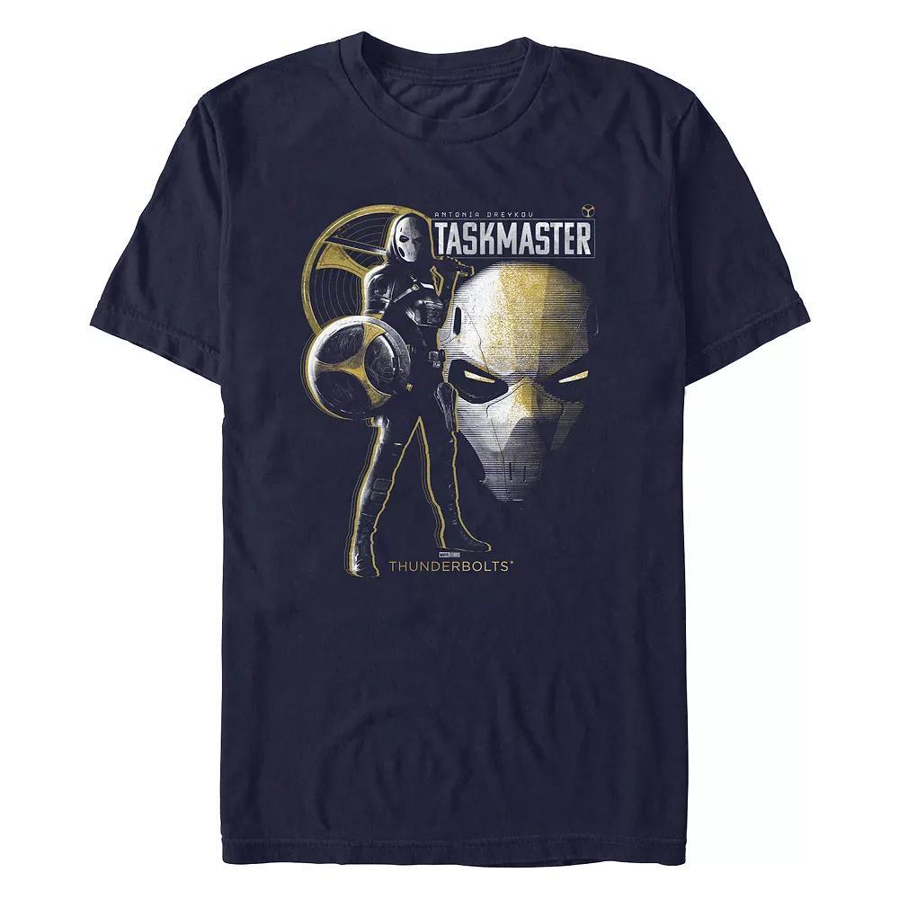 Men's Marvel Thunderbolts Taskmaster Portrait Poster Graphic Tee, Size: Large, Blue Product Image