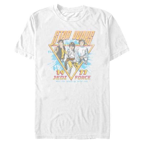 Men's Star Wars Classic Trio 1977  Graphic T-Shirt in White at Nordstrom, Size Small Product Image