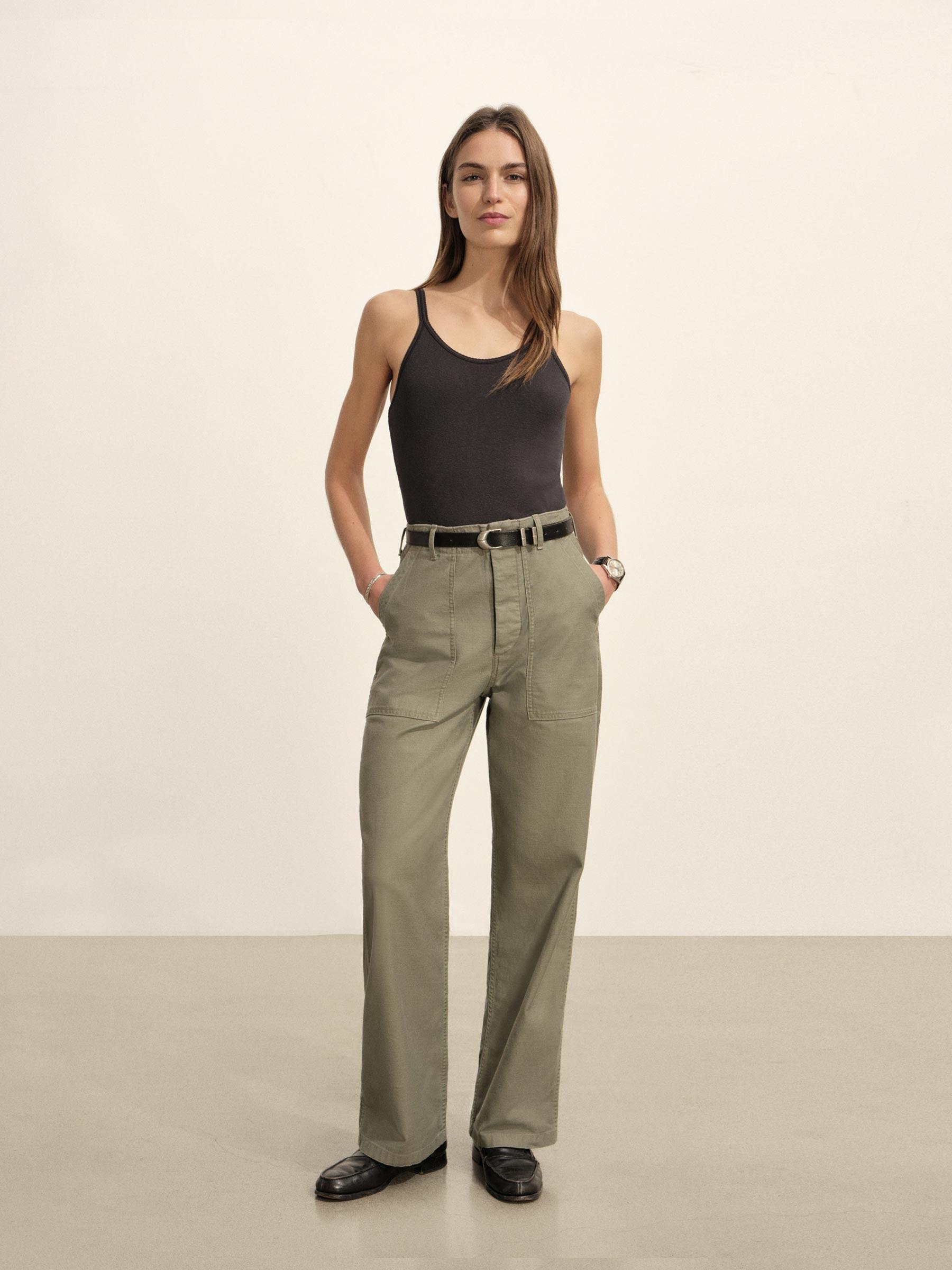 Soft Black Heirloom Rib Scoop Tank Product Image