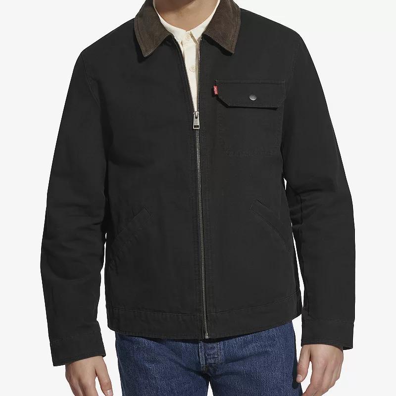Men's Levi's® Cotton Canvas Depot Jacket with Corduroy Collar, Size: XXL, Pink Product Image