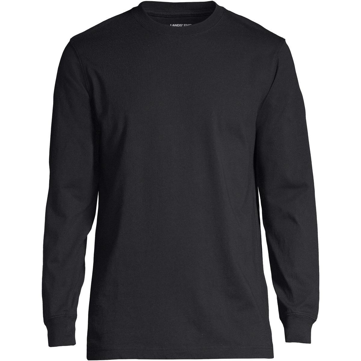 Big & Tall Lands' End Super Tee, Men's, Size: Medium Tall, Black Product Image