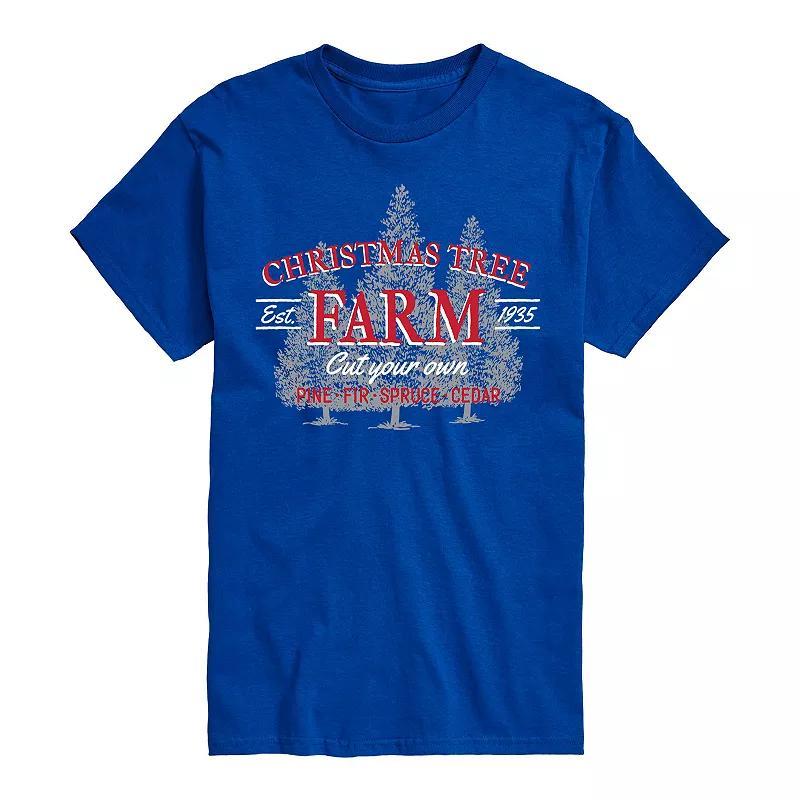 Men's Christmas Tree Farm Sign Tee, Size: XL, Black Product Image
