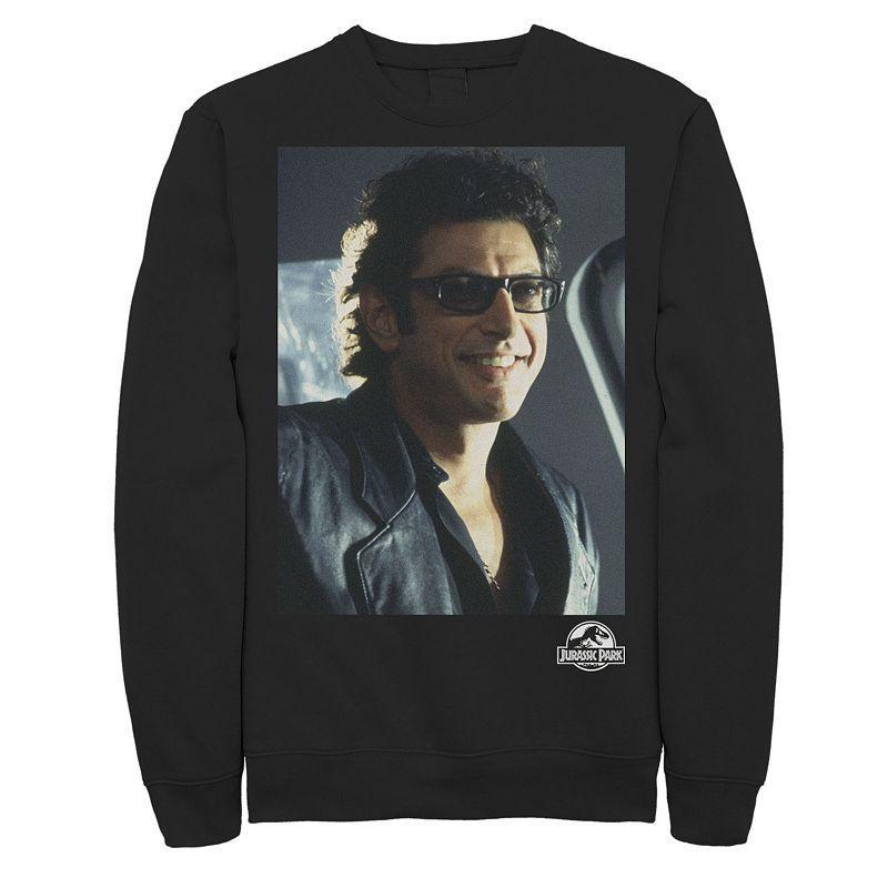 Men's Jurassic Park Goldblum Sly Smile Sweatshirt, Size: XL, Blue Product Image
