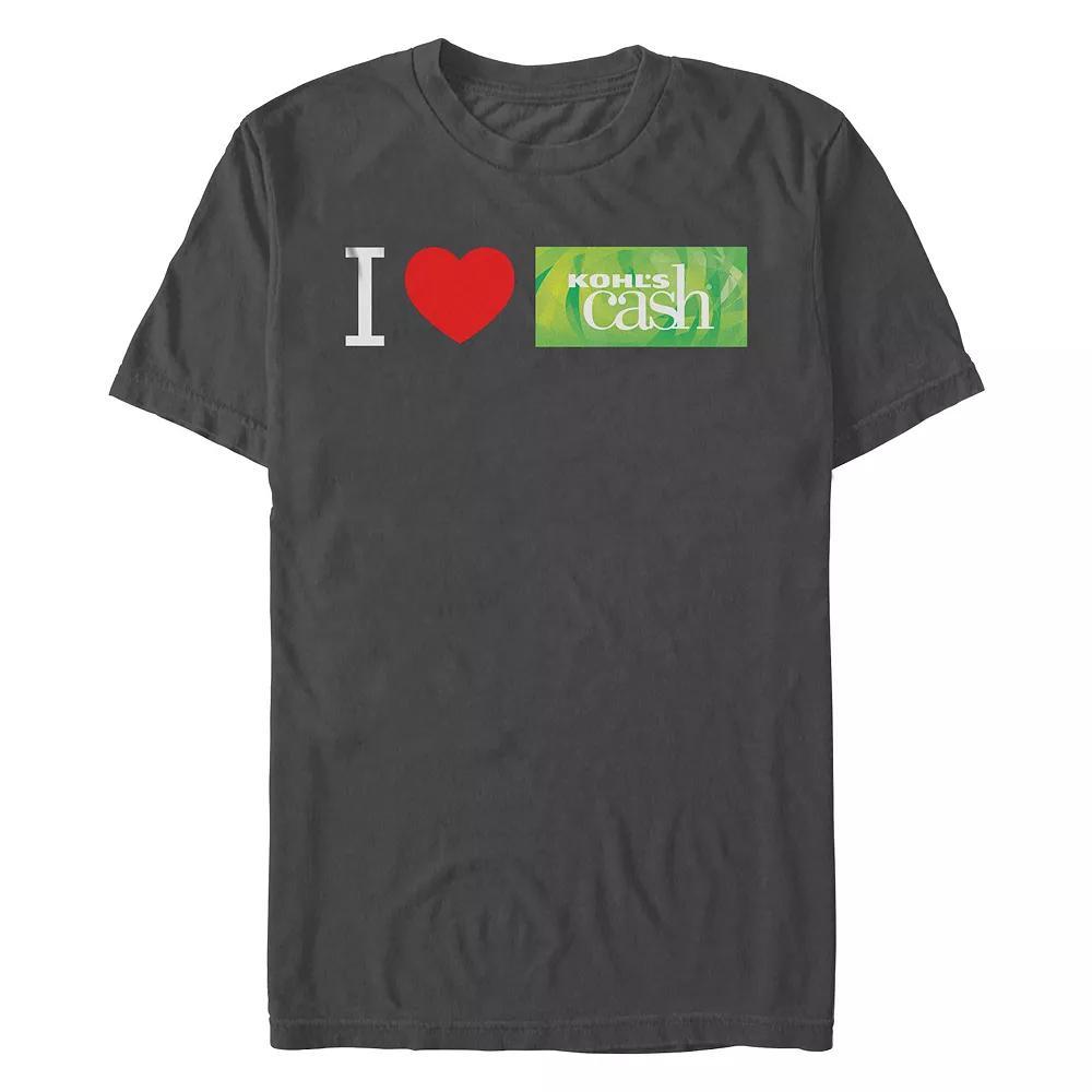 Men's I Heart Kohl's Cash Graphic Tee, Size: Large, Grey Product Image