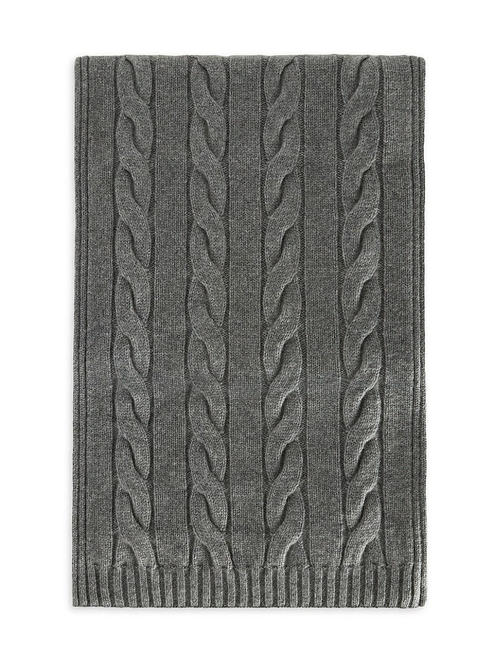 Womens Napier Cashmere Cable-Knit Scarf Product Image