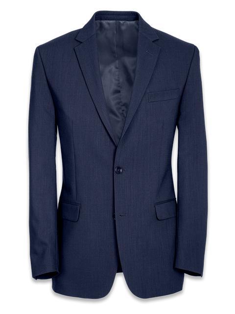 Classic Fit Essential Wool Notch Lapel Suit Jacket - Brown Product Image