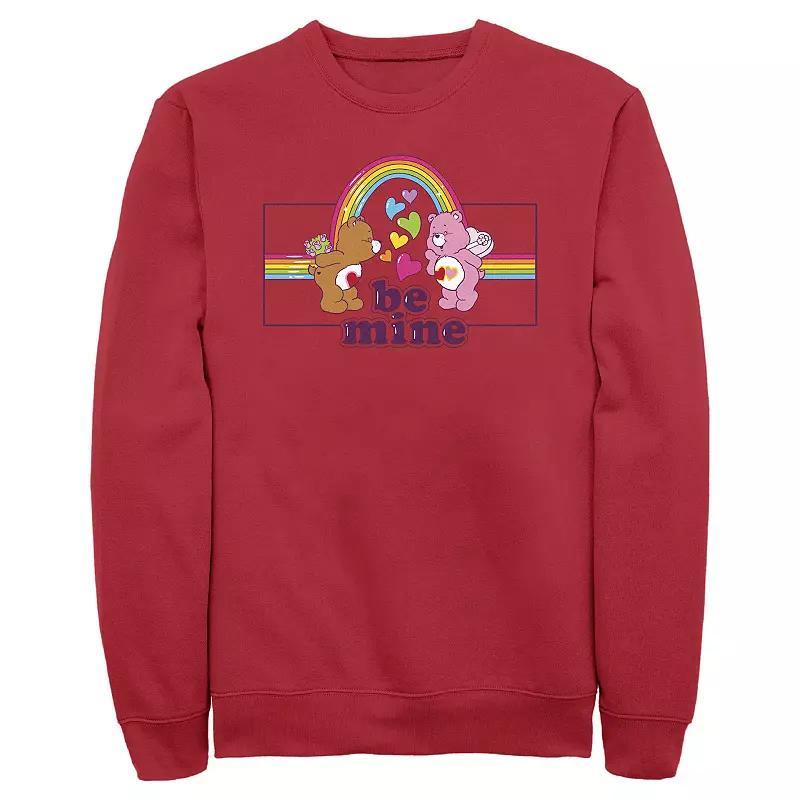 Men's Care Bears Be Mine Graphic Fleece, Size: Large, Red Product Image