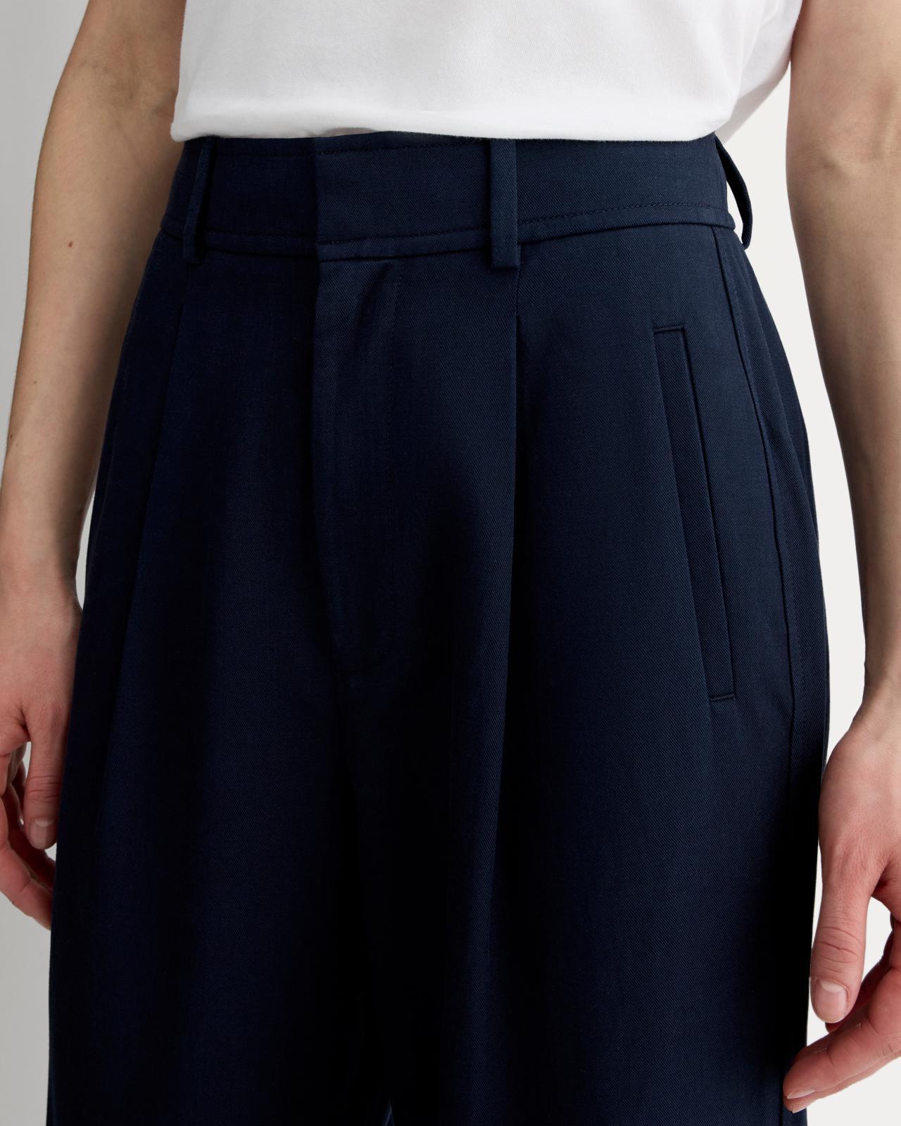 The Draper Pleated Pant in Buttersmooth Product Image