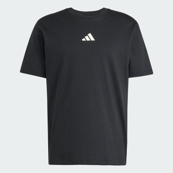 adidas City Escape Space Graphic Tee Wonder Silver XL Mens Product Image