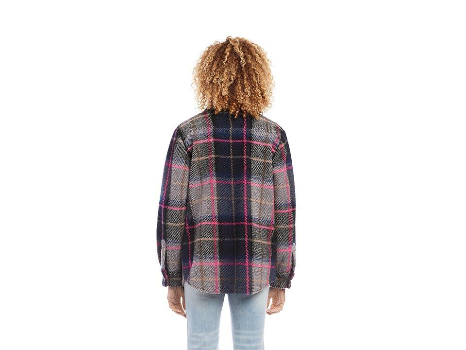 Karen Kane Plaid Shirt Jacket (Plaid) Women's Vest Product Image