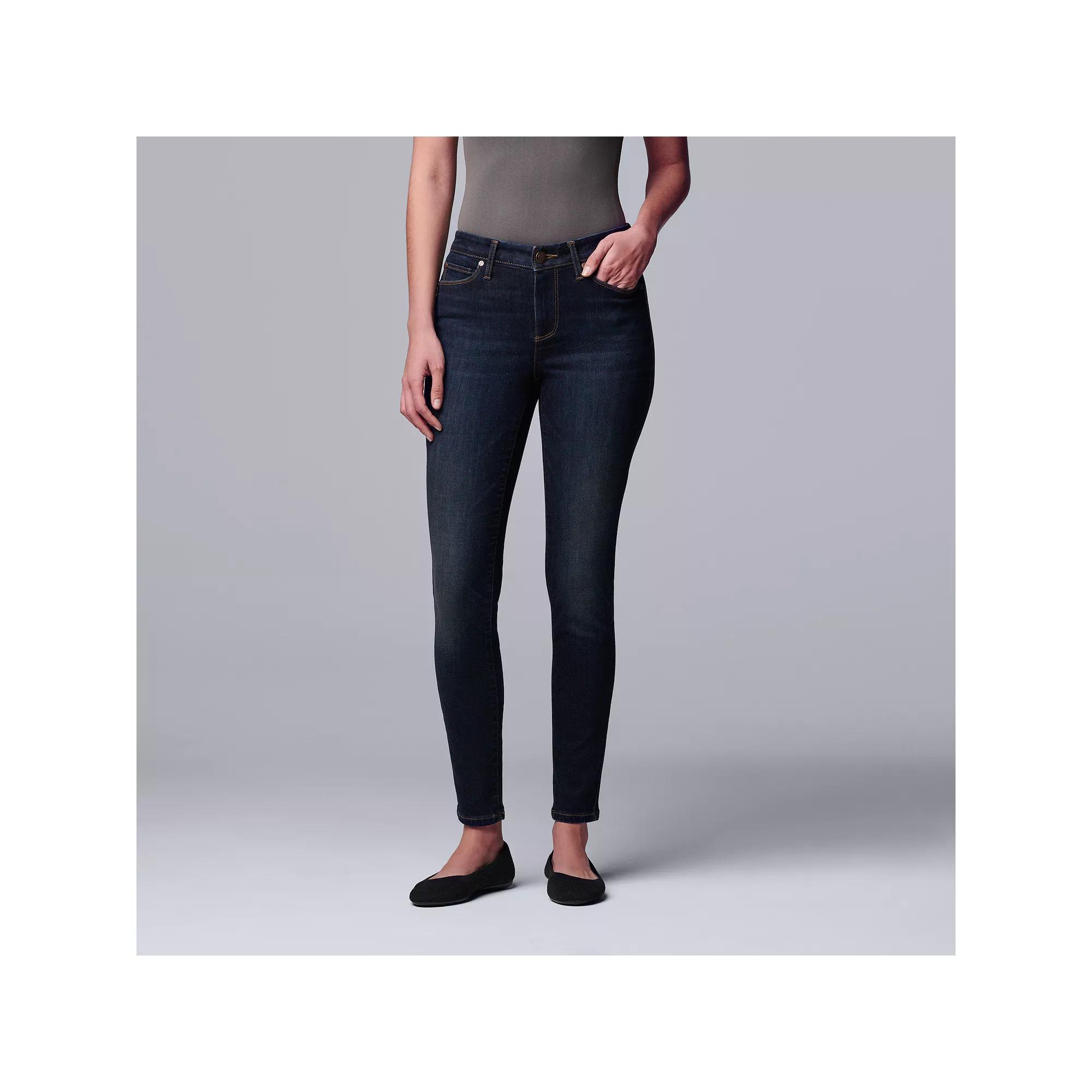 Women's Simply Vera Vera Wang Power Stretch Core Skinny Jeans, Size: 4, Denver Product Image