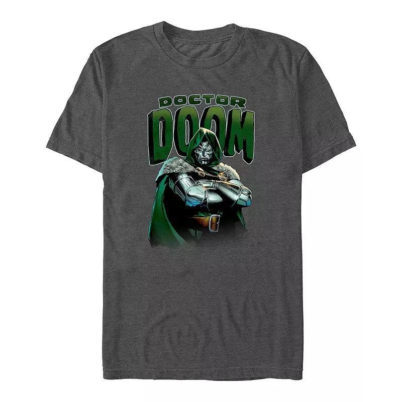 Big & Tall Marvel Fantastic Four Doctor Doom Portrait Graphic Tee, Men's, Size: 5XB, Grey Heather Product Image