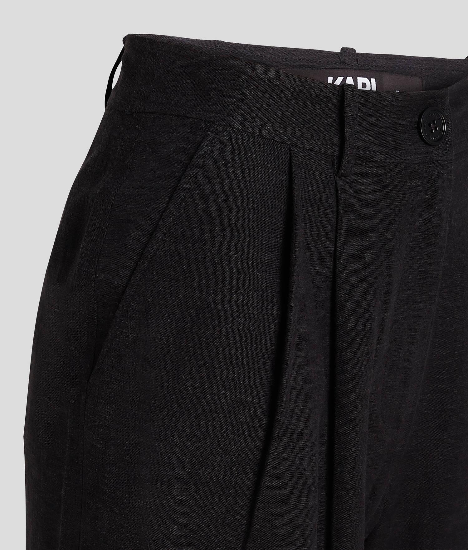 LINEN-BLEND TAILORED SHORTS Product Image
