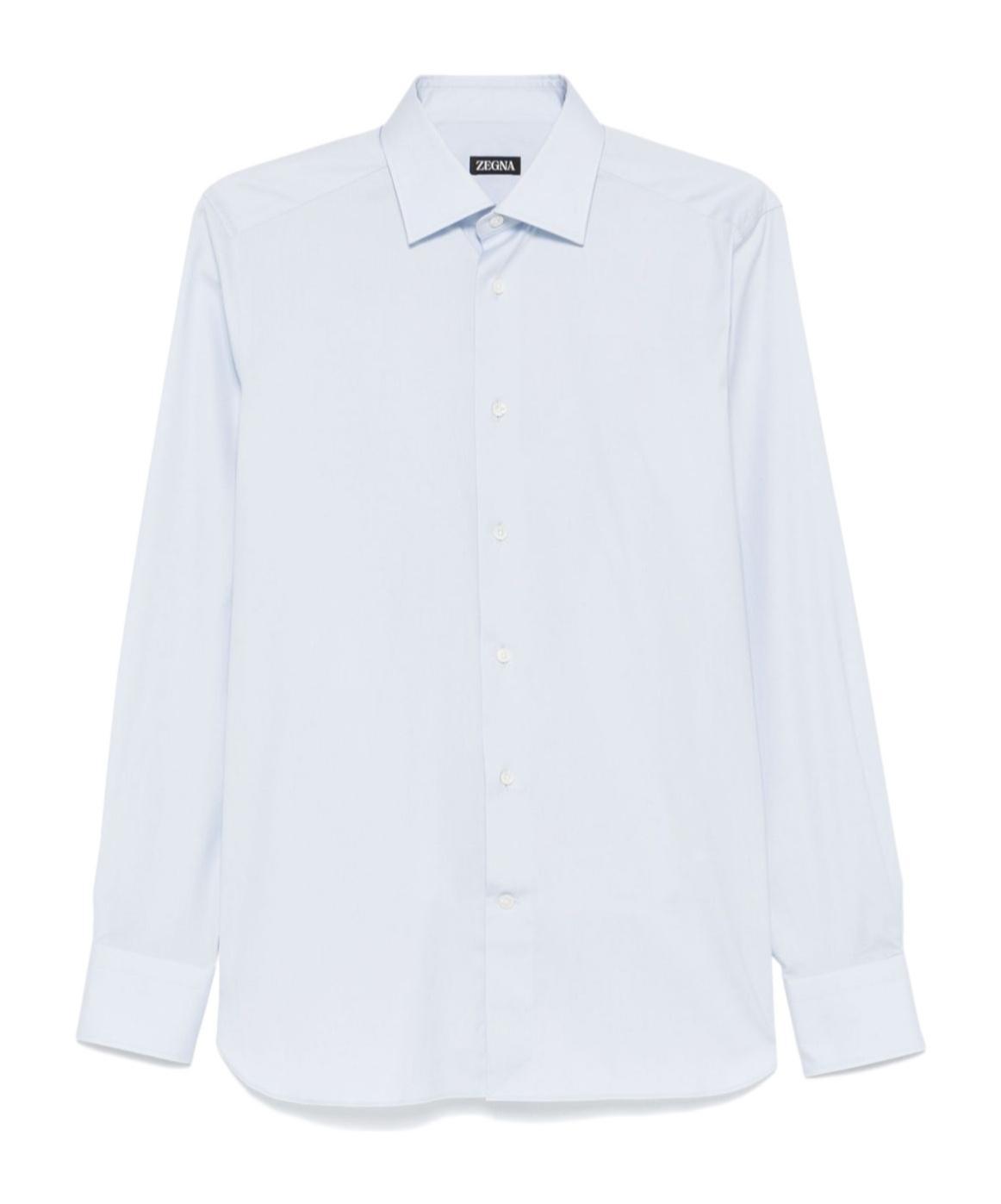 ZEGNA Cashco Shirt In 613 Light Blue Product Image