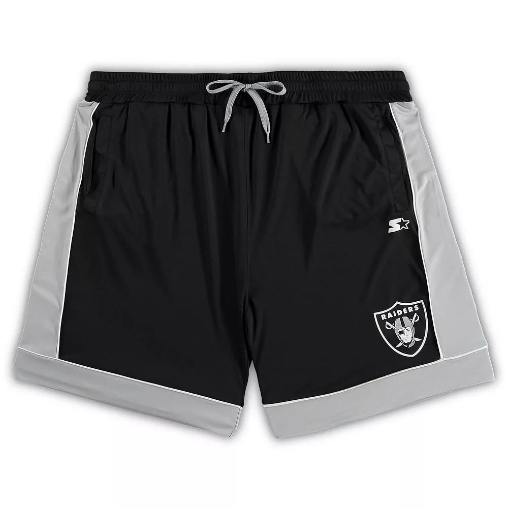 Men's Starter Black/Silver Las Vegas Raiders Fan Favorite Fashion Shorts, Size: 2XL, Lvr Black Product Image