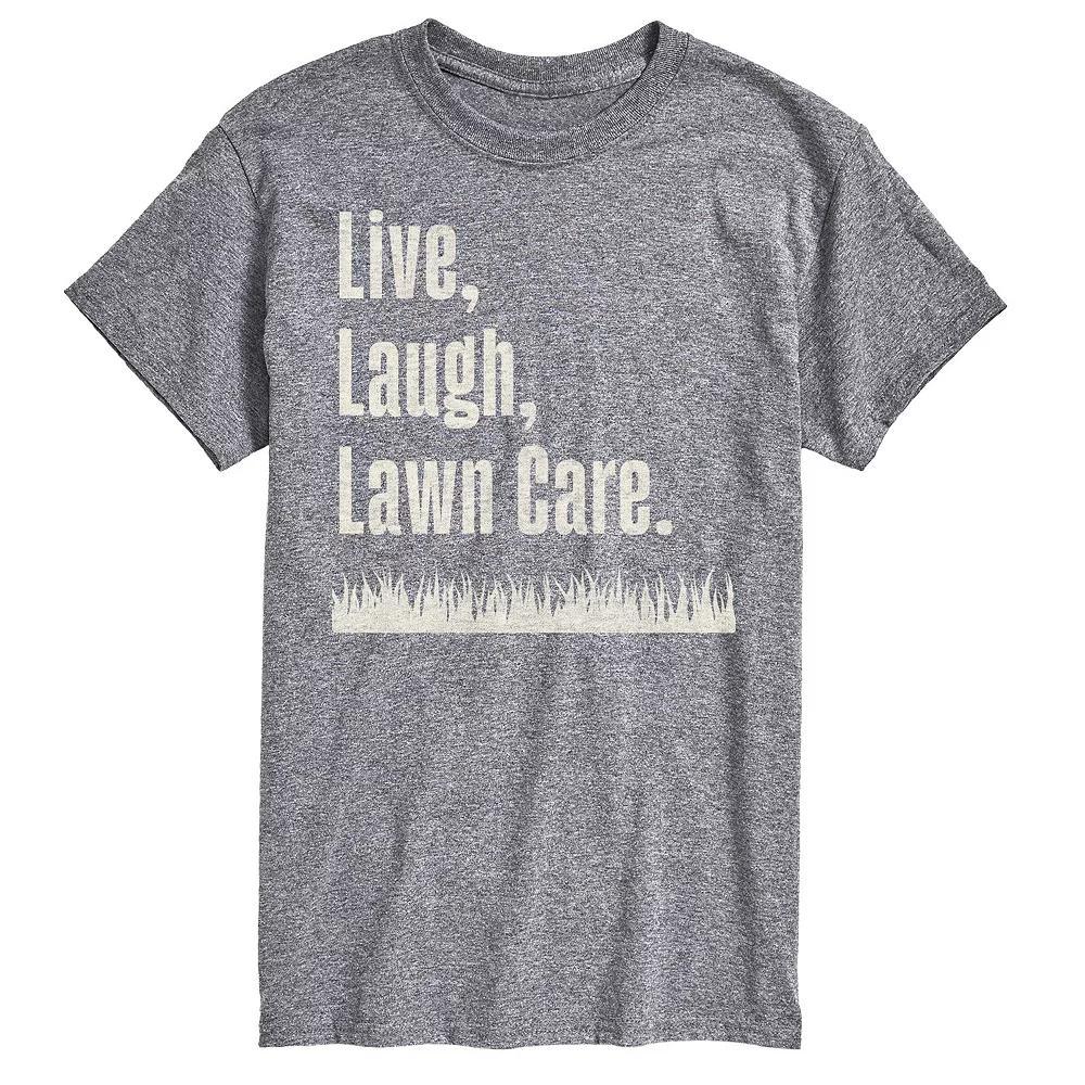 Mens Live Laugh Lawn Care Graphic Tee Product Image