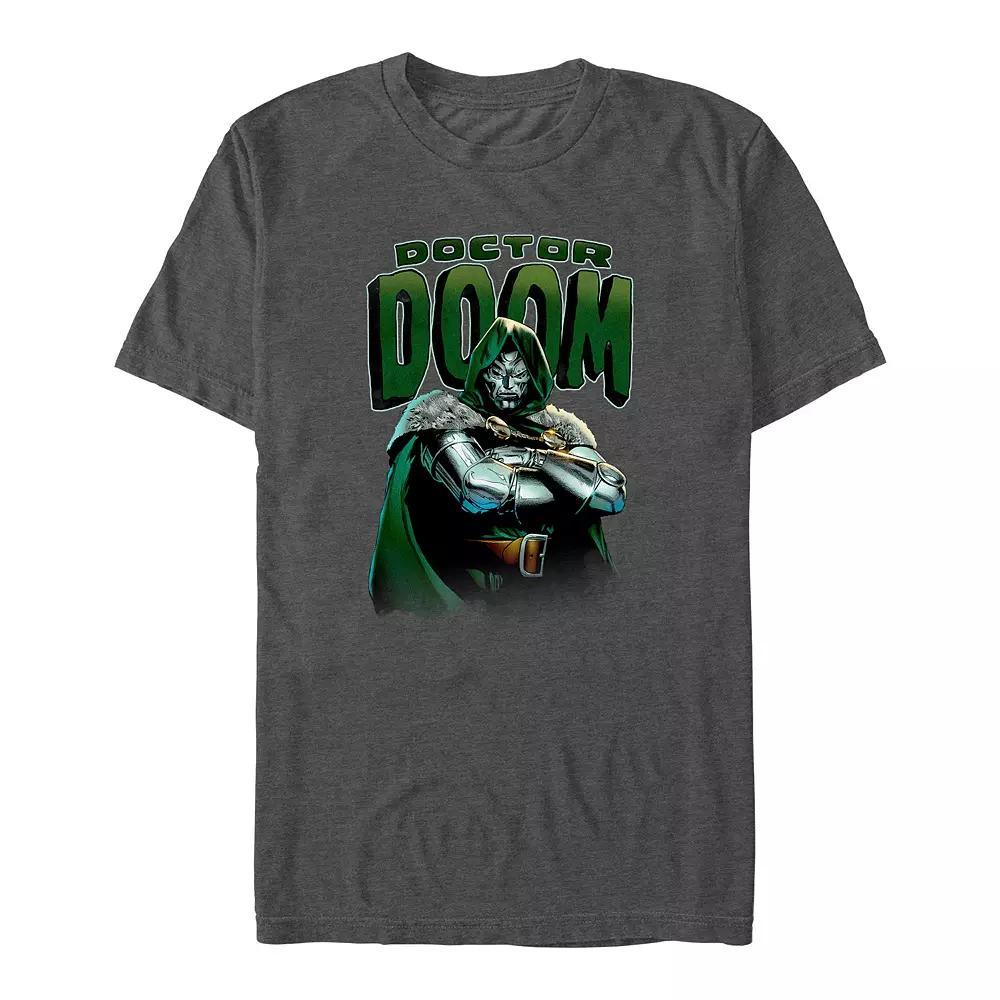Big & Tall Marvel Fantastic Four Doctor Doom Portrait Graphic Tee, Men's, Size: 5XB, Grey Heather Product Image