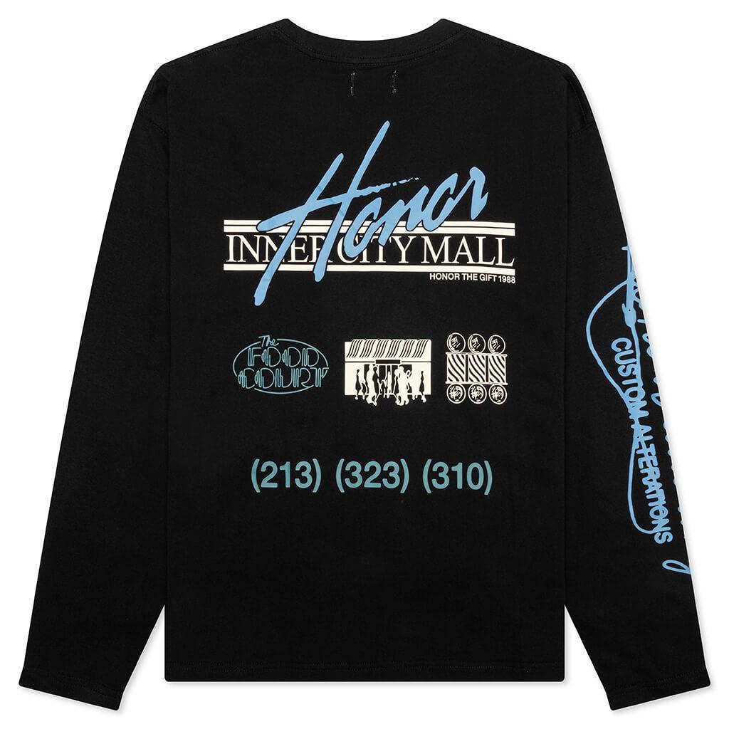 HTG Mall Logo L/S Tee - Black Male Product Image