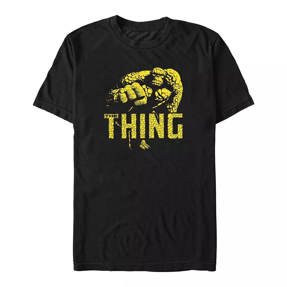 Big & Tall Marvel Fantastic Four The Thing Poster Graphic Tee, Men's, Size: 5XB, Grey Heather Product Image