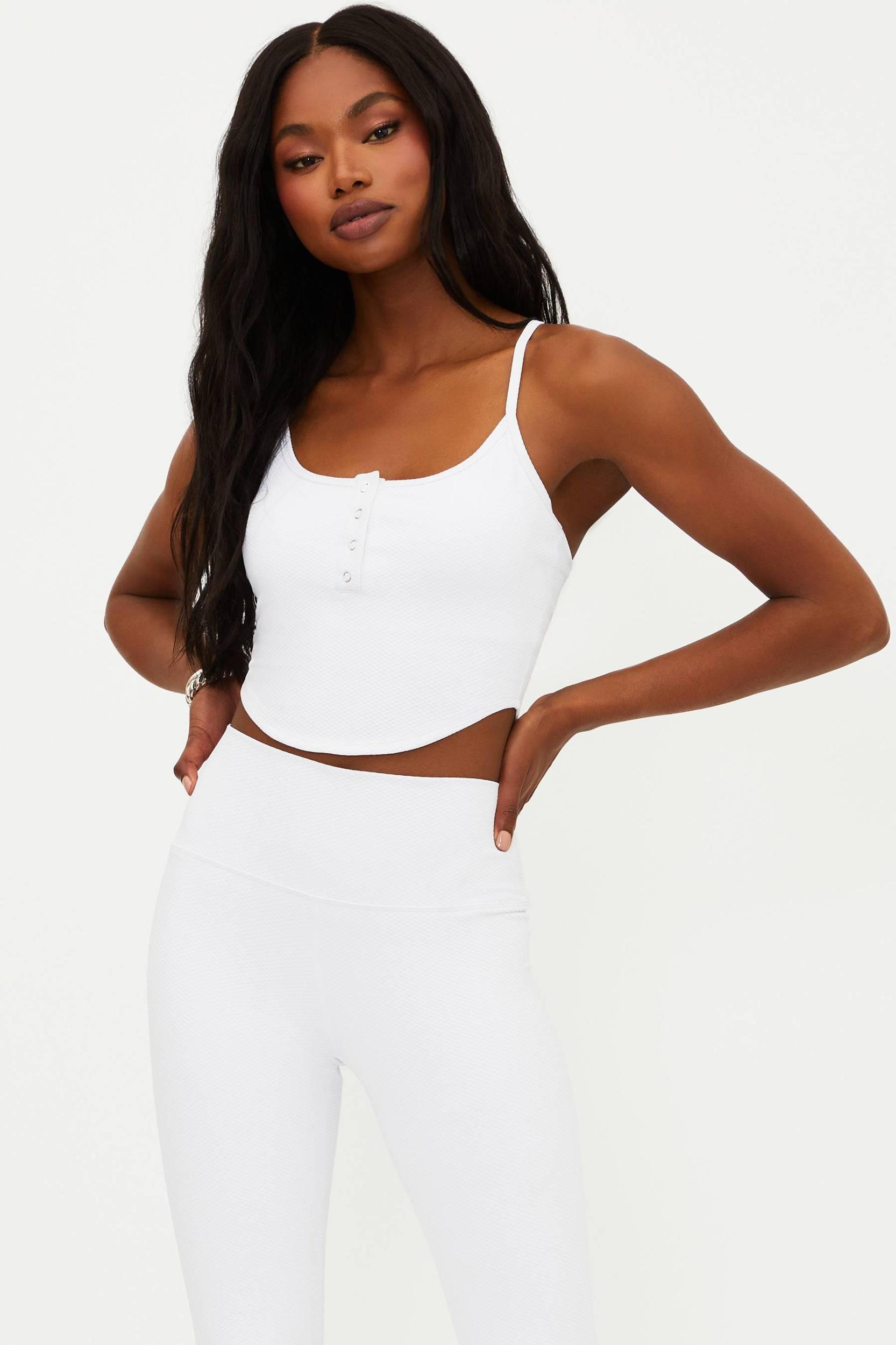 Joelle Top White Waffle Product Image