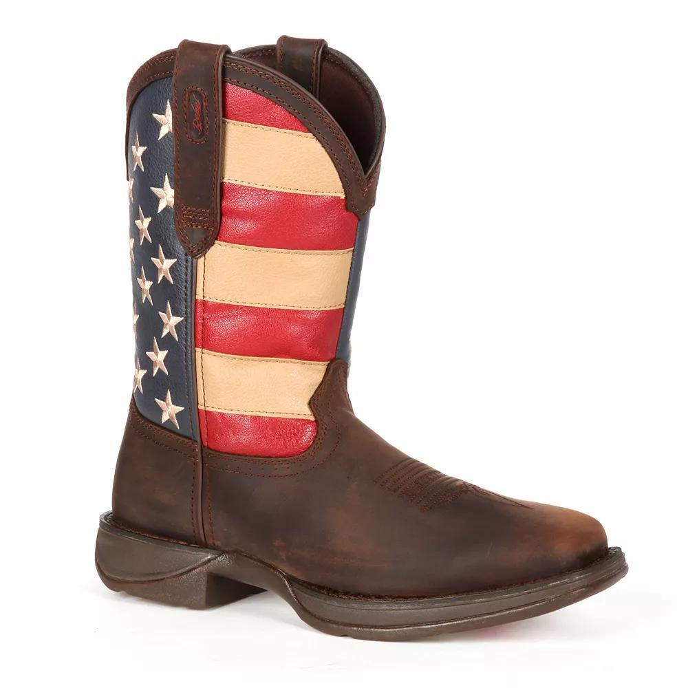 Durango Rebel American Flag Men's 11-in. Western Boots, Size: 11 Medium, Brown Product Image