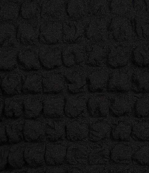 Sugarlips Plus Short Sleeve Textured-Knit Cropped Bubble Top Product Image