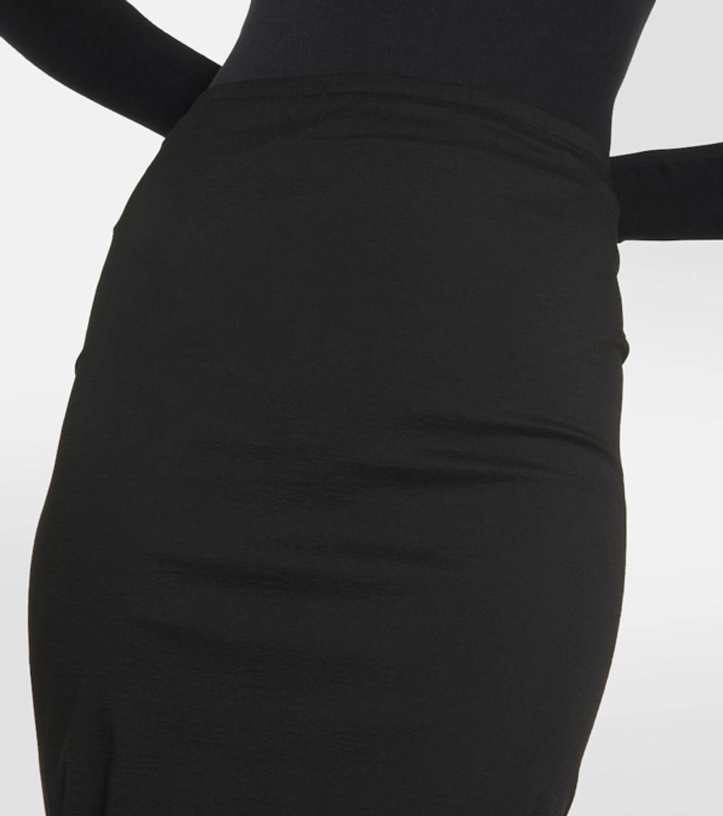 ALAÏA Knit Maxi Skirt In Noir Alaia Product Image