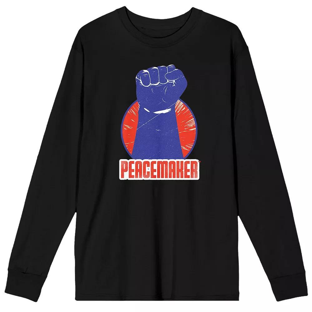 Men's Peacemaker TV Series Long Sleeve Tee, Size: Large, Black Product Image