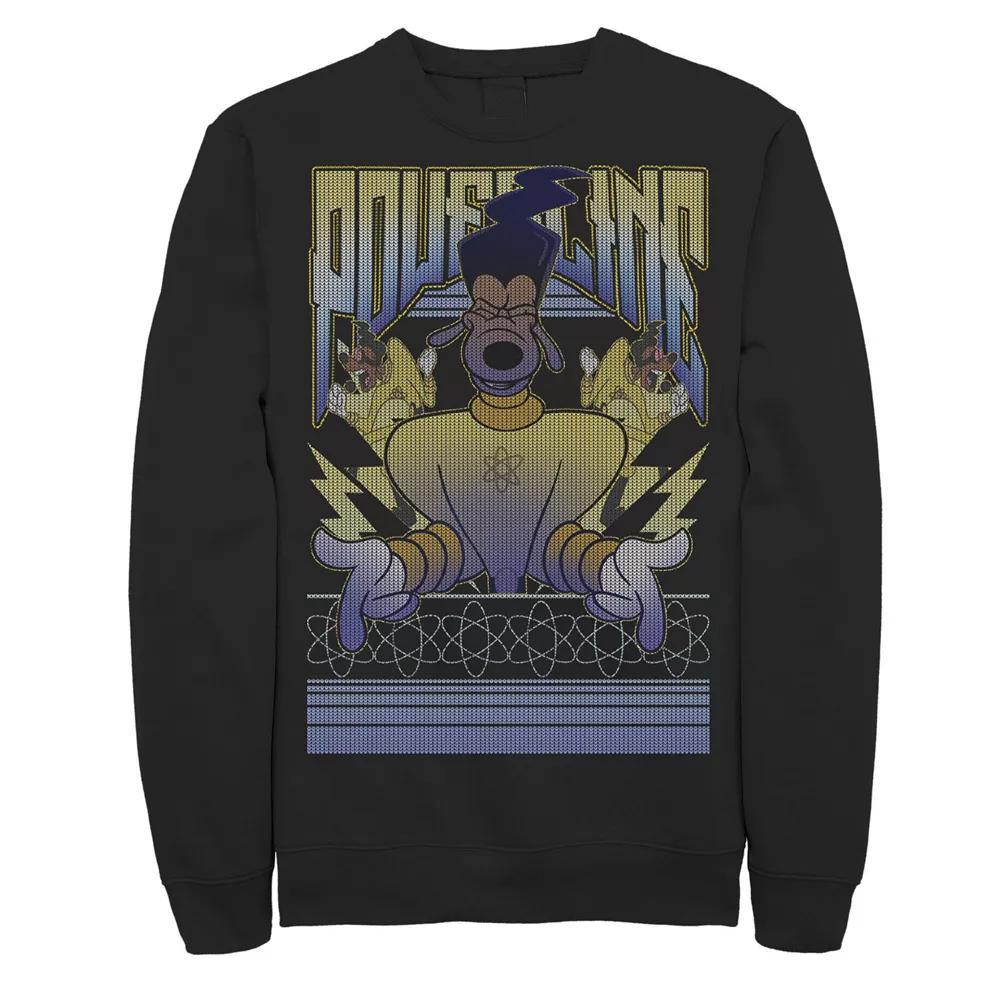 Disney's A Goofy Movie Powerline Ugly Christmas Sweater Men's Sweatshirt, Size: Large, Black Product Image