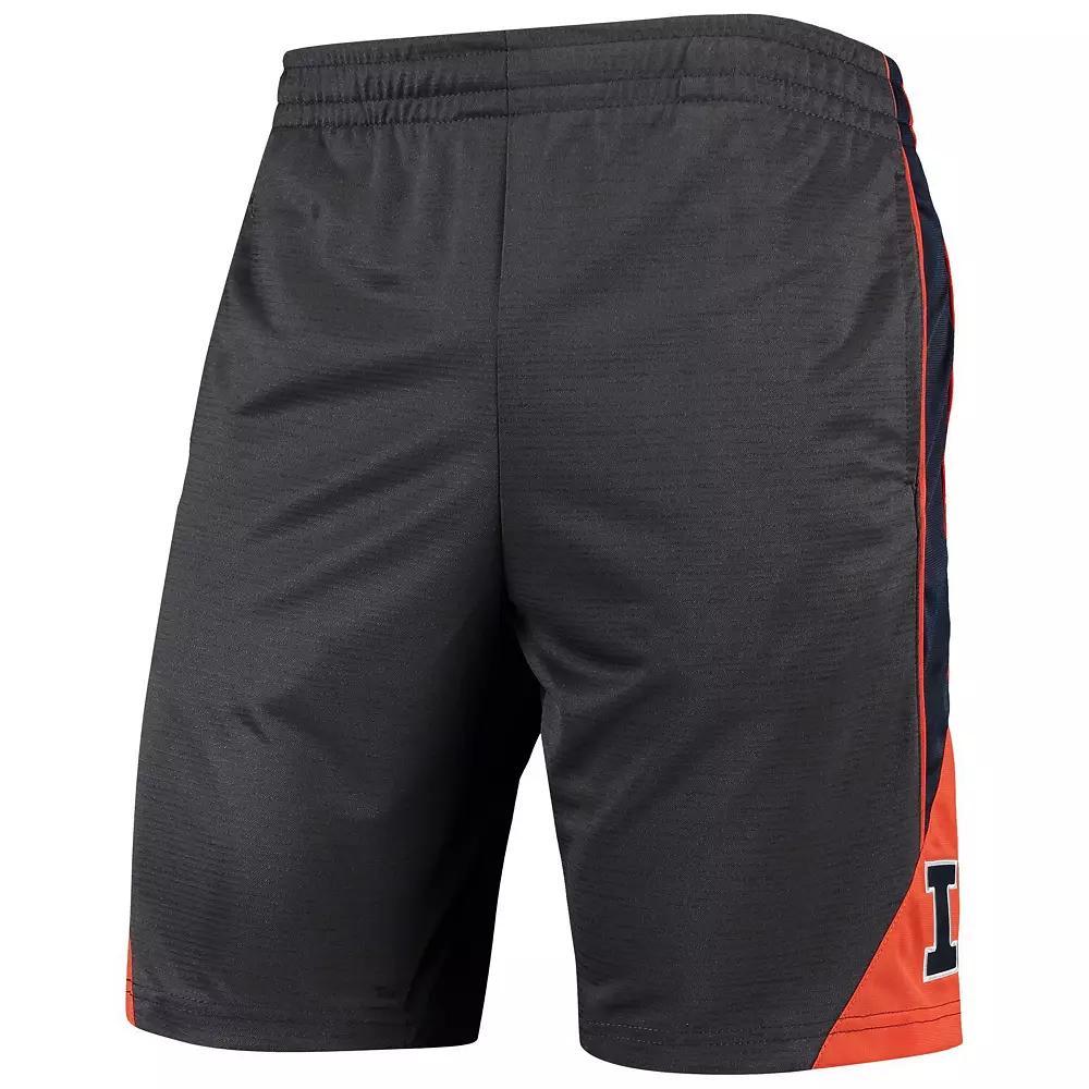 Men's Colosseum Charcoal Illinois Fighting Illini Turnover Team Shorts, Size: Medium Product Image