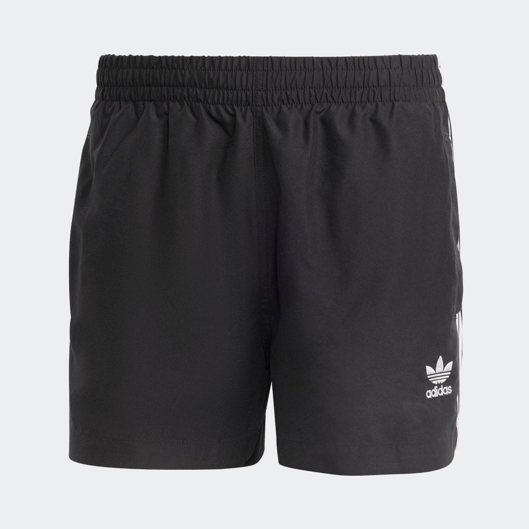 adidas Adicolor 3-Stripes Swim Shorts Black L Mens Product Image