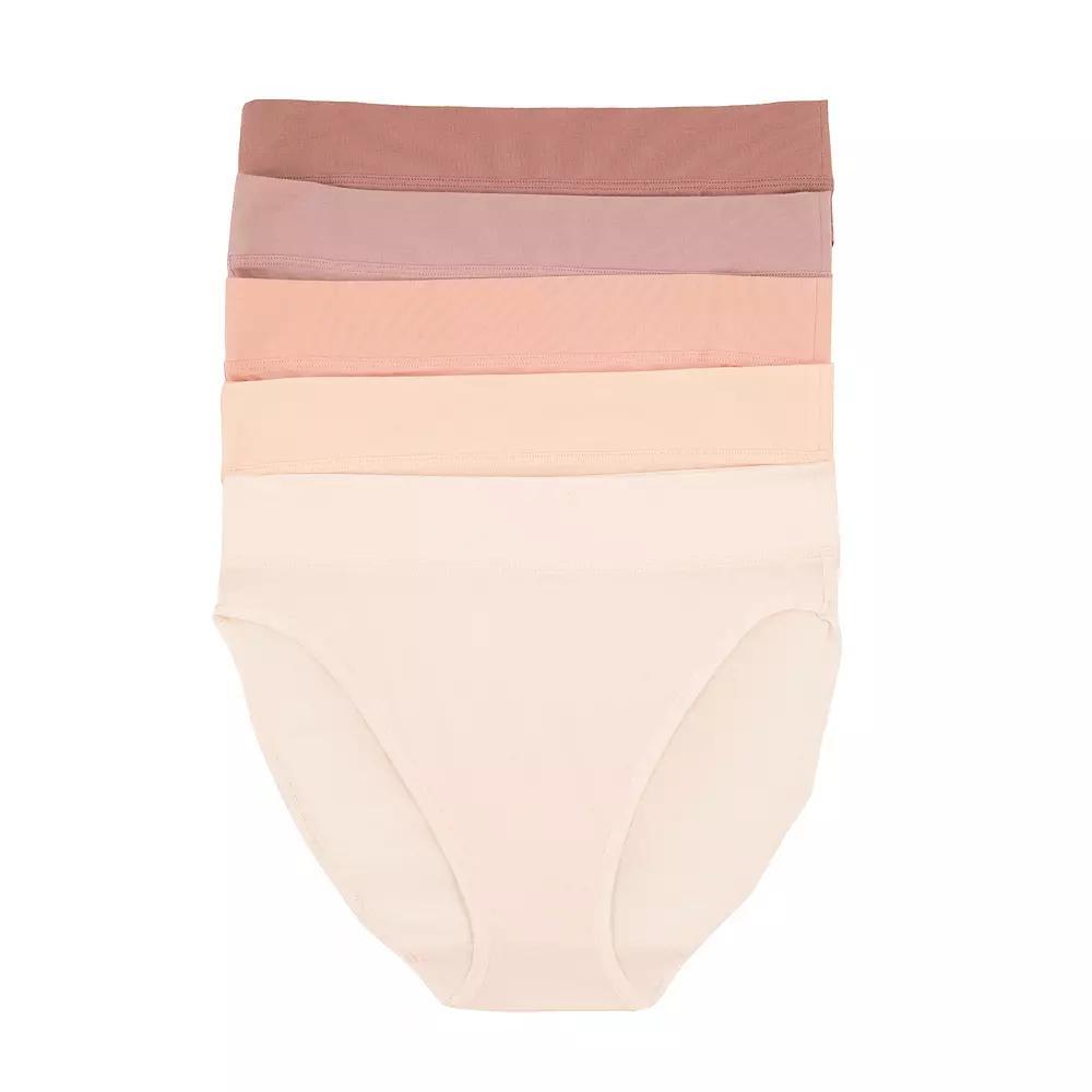 Womens Jezebel 5-pk. Pima Cotton Hi-Cut Panty 900819P5 Product Image