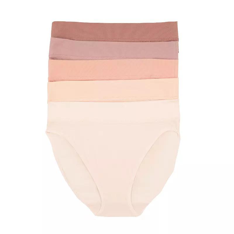 Womens Jezebel 5-pk. Pima Cotton Hi-Cut Panty 900819P5 Product Image