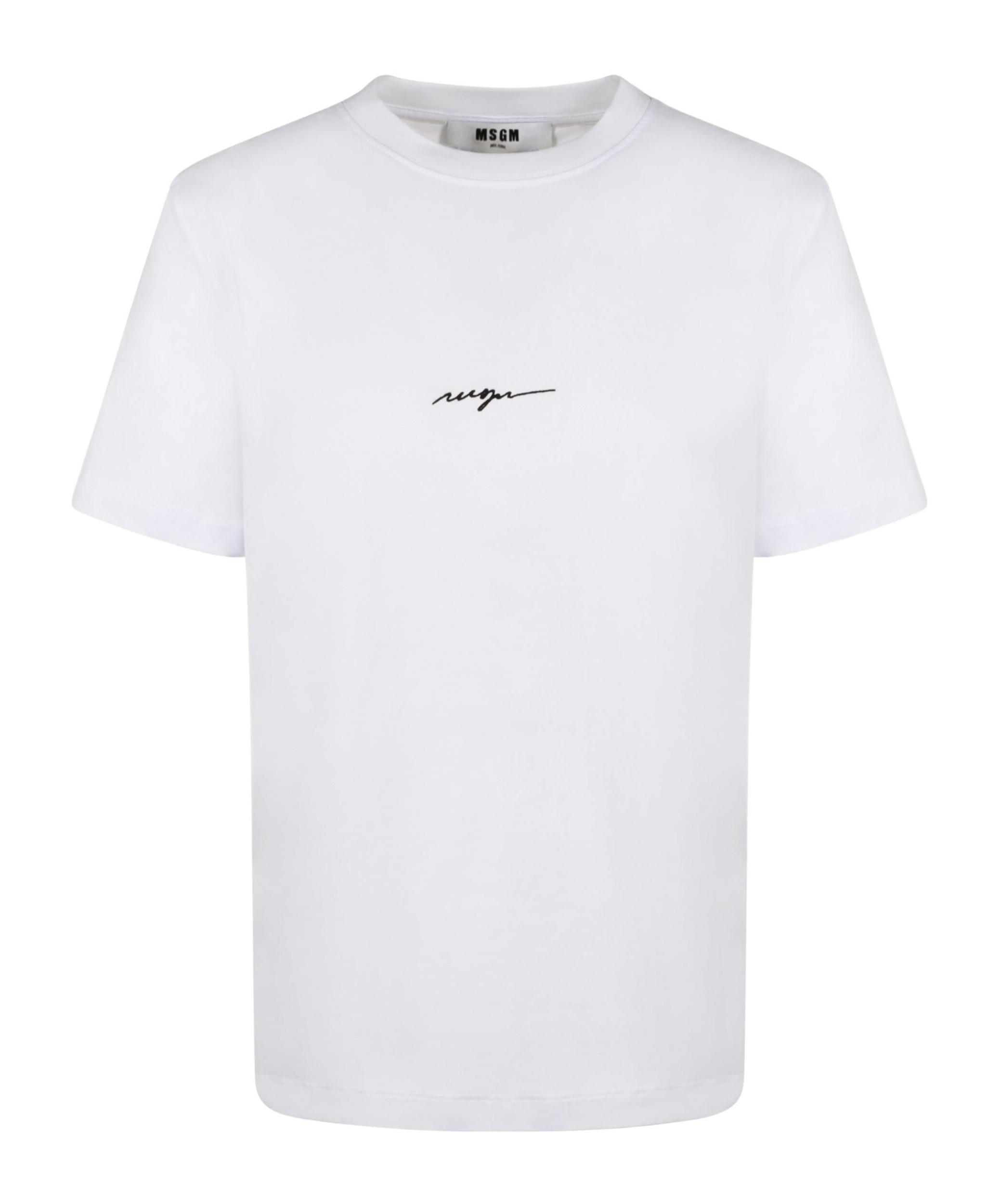 MSGM Short-sleeved T-shirt In White Product Image