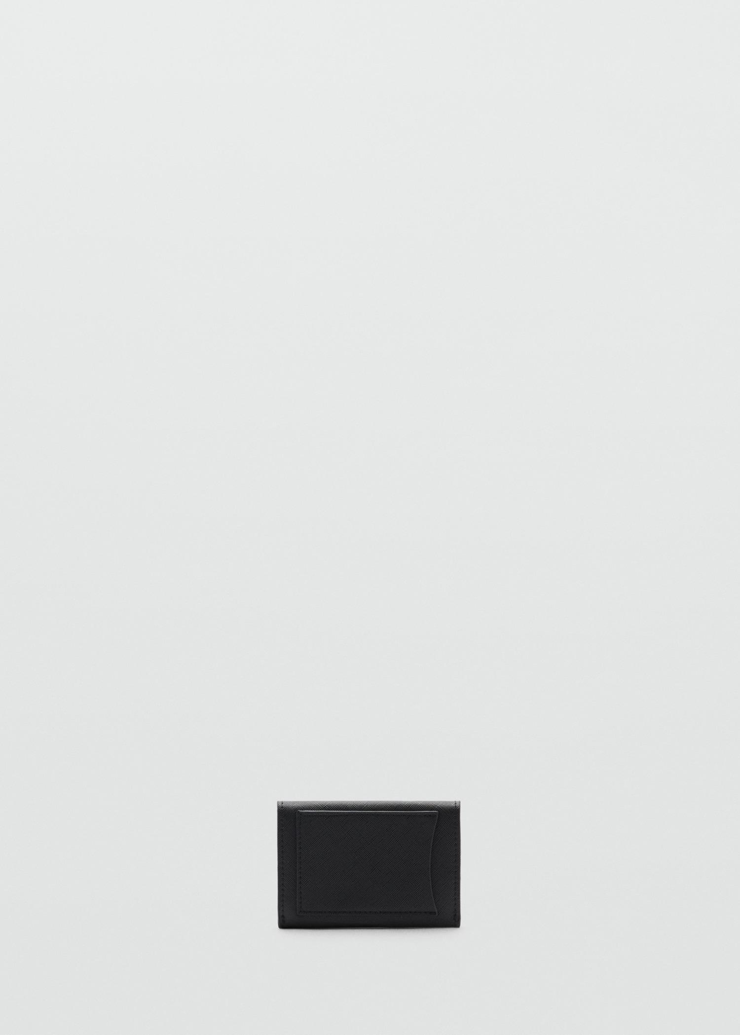 Saffiano-effect cardholder - Women | MANGO USA Product Image