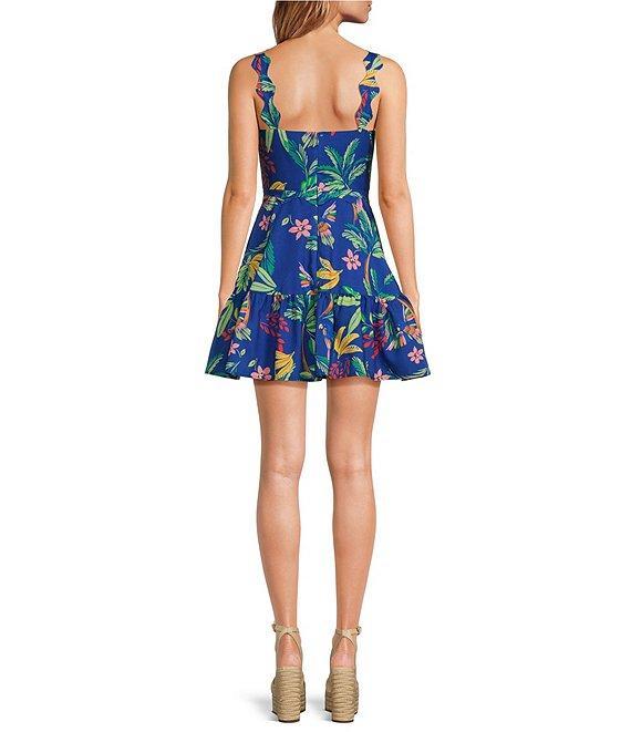 Chelsea & Violet Willow Printed V-Neck Sleeveless A-Line Dress Product Image