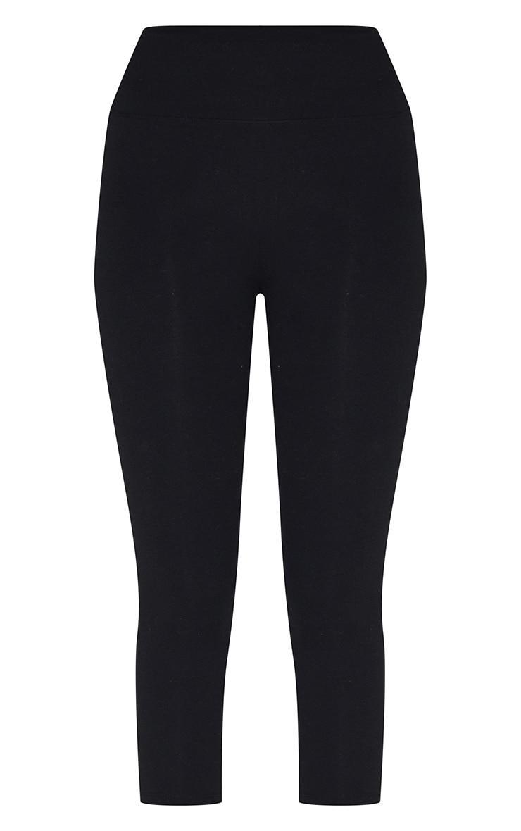 PLT SPORT Black Sculpt Pedal Pusher Leggings Product Image
