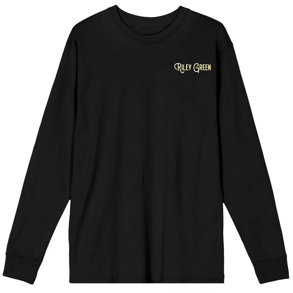 Men's Riley Green We Out Here Long Sleeve Graphic Tee, Size: Large, Black Product Image