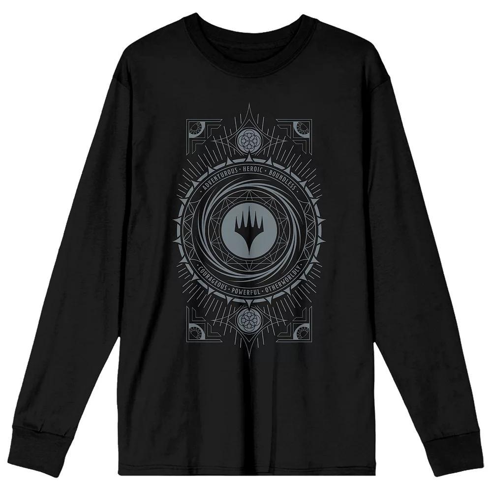 Men's Magic The Gathering Gray Logo Tee, Size: Small, Black Product Image