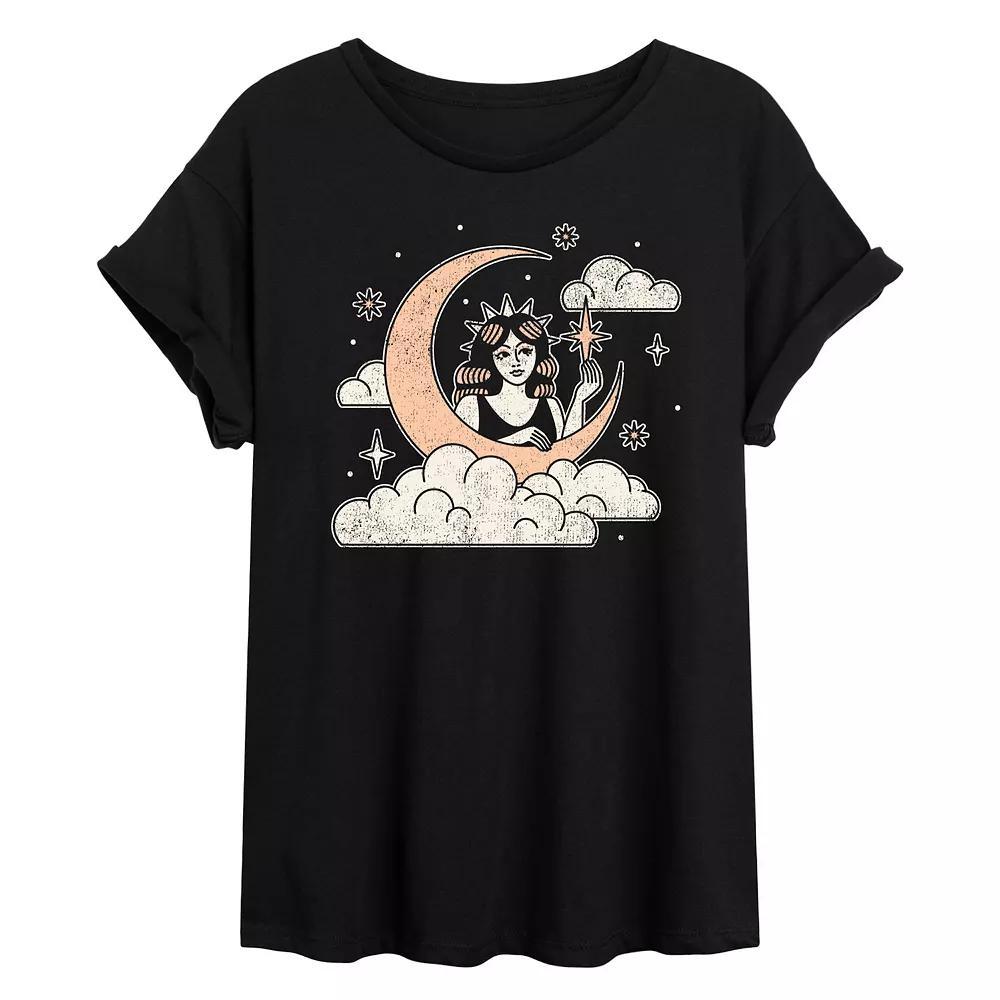 Juniors Celestial Woman Oversized Tee, Girls Product Image