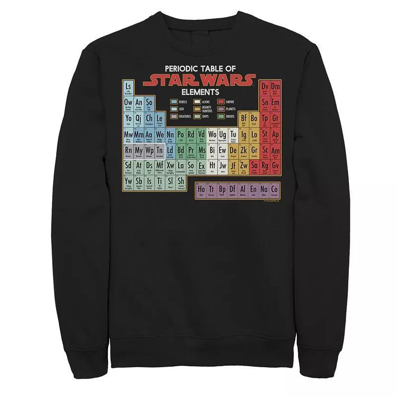 Mens Star Wars Periodic Table of Elements Graphic Sweatshirt Product Image