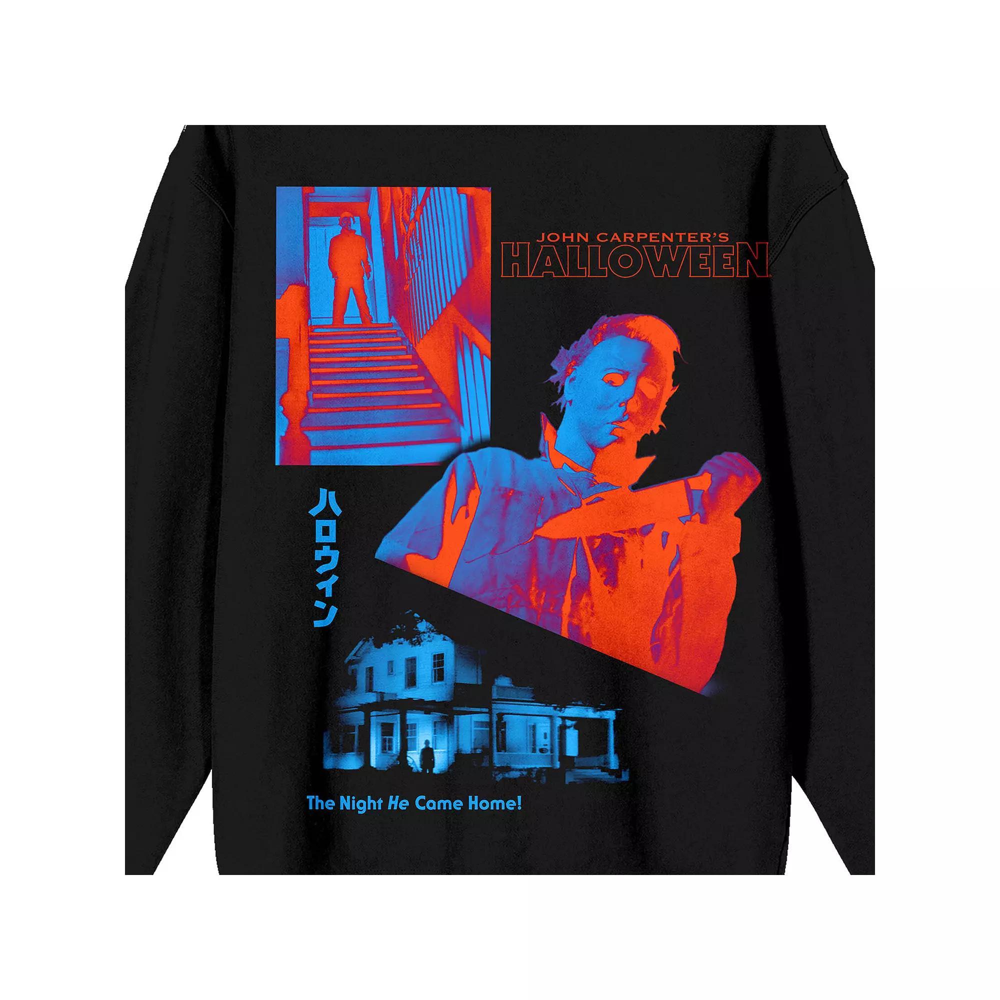 Men's John Carpenter's Halloween Long Sleeve Graphic Tee, Size: Medium, Black Product Image
